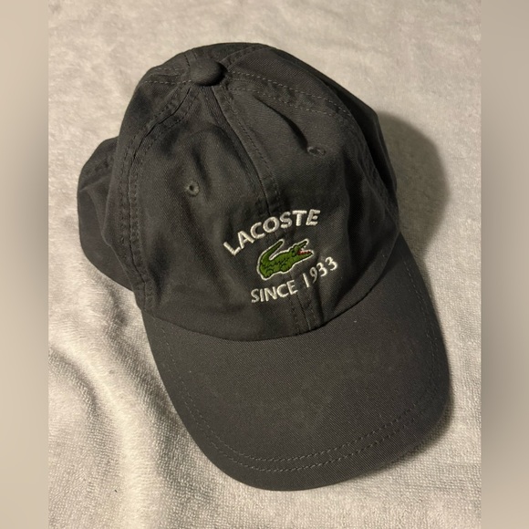 Lacoste Crocodile Logo Adjustable Hat Men’s Women’s Unisex One Size - Picture 2 of 9